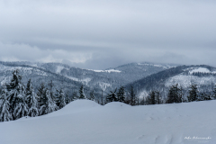 Panorama Gorców z Polany Przysłopek